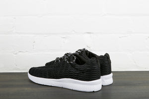 Black Sneakers With White Sole